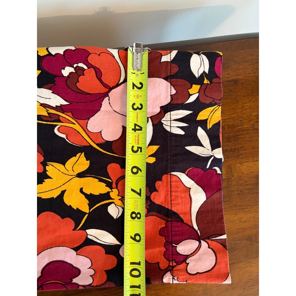 Anthropologie Maeve the Colette Cropped Wide-Leg Pants Size 32 Floral Mod Print - Picture 9 of 9